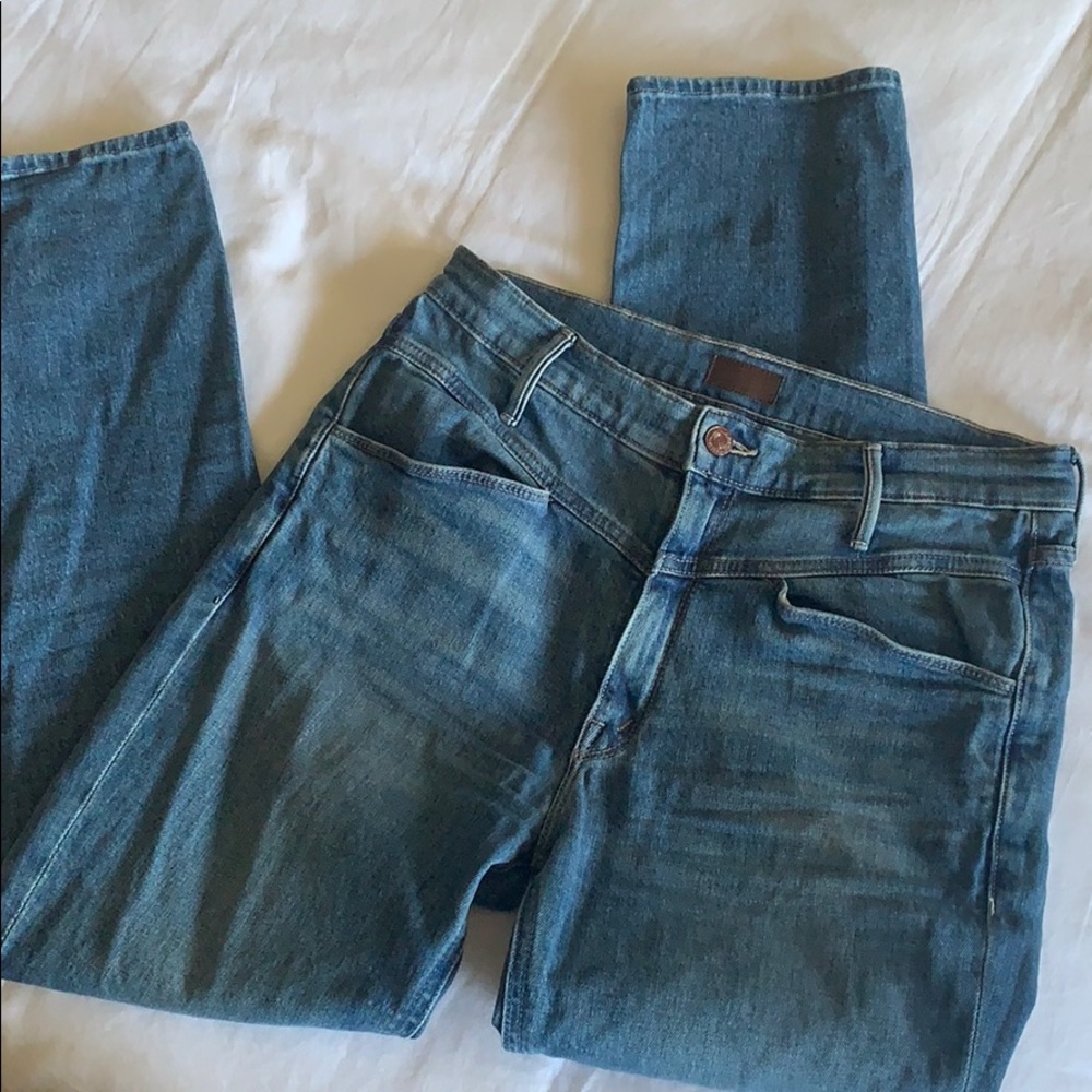 Mother hi rise mid wash Jeans